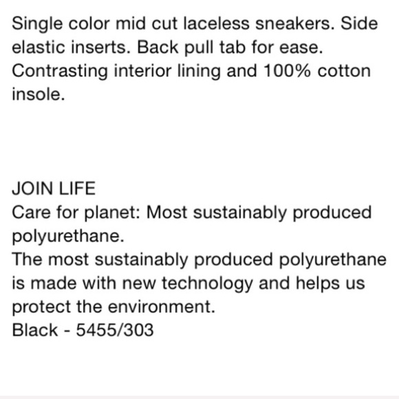 Zara black mid cut laceless pull on sneaker shoe - Picture 5 of 7